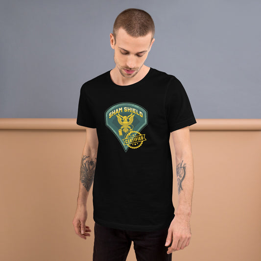 Sham Shield Certified Unisex t-shirt