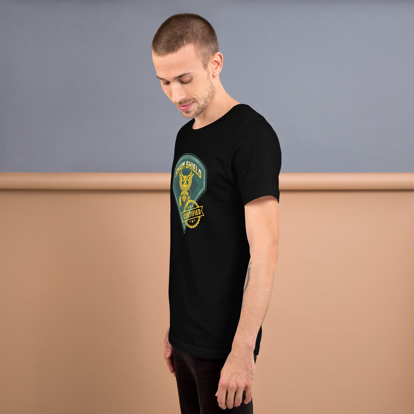 Sham Shield Certified Unisex t-shirt