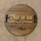 Circular Engraved Serving Tray | Personalized with Handles